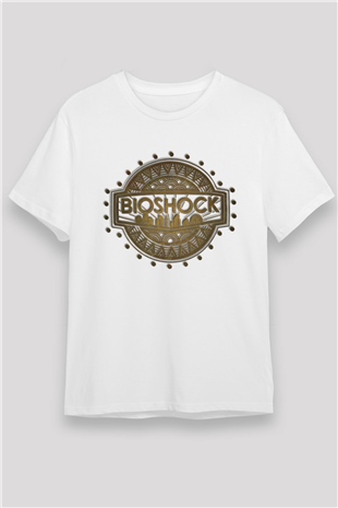 BioShock Beyaz Unisex Tişört T-Shirt