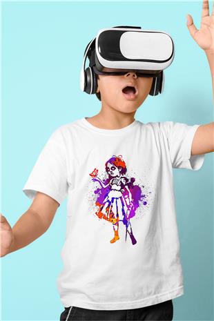Bioshock James Baskılı Beyaz Unisex Beyaz Çocuk Tişört - Tshirt