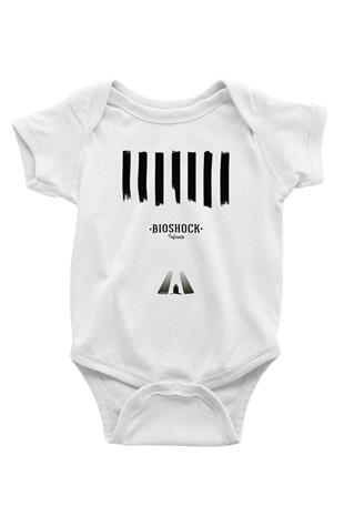 Bioshock James Baskılı Beyaz Unisex Bebek Body - Zıbın