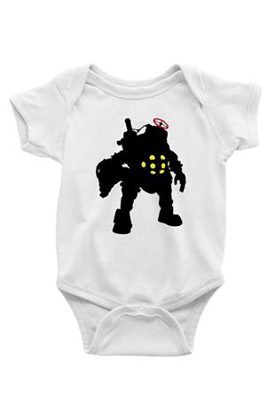 Bioshock James Baskılı Beyaz Unisex Bebek Body - Zıbın