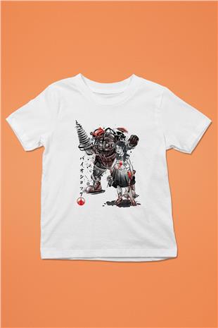 Bioshock James Baskılı Beyaz Unisex Beyaz Çocuk Tişört - Tshirt