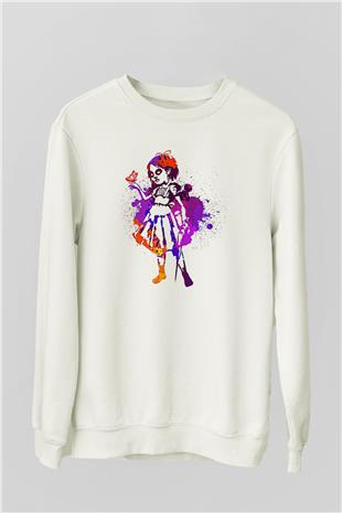 Bioshock James Baskılı Beyaz Unisex Sweatshirt