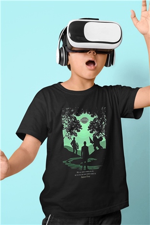 Bioshock James Baskılı Unisex Siyah Çocuk Tişört - Tshirt
