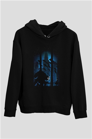Bioshock James Baskılı Unisex Siyah Kapüşonlu Sweatshirt