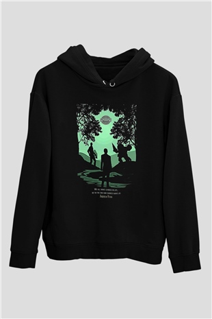 Bioshock James Baskılı Unisex Siyah Kapüşonlu Sweatshirt