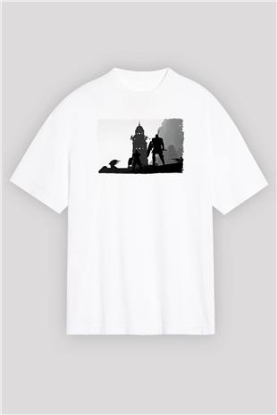 Bioshock James Baskılı Unisex Siyah Oversize Tişört - Tshirt