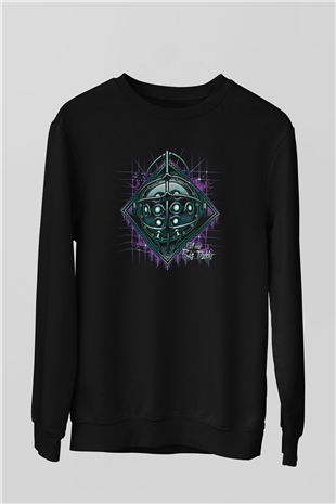 Bioshock James Baskılı Unisex Siyah Sweatshirt