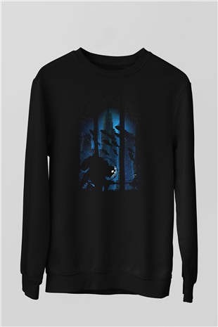 Bioshock James Baskılı Unisex Siyah Sweatshirt