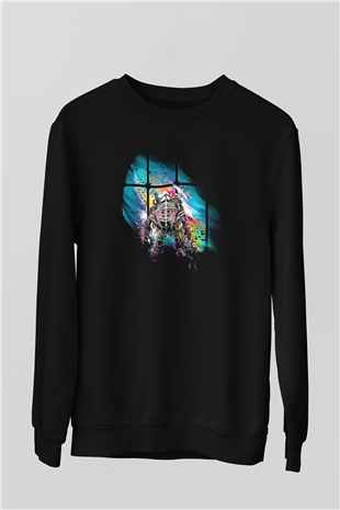 Bioshock James Baskılı Unisex Siyah Sweatshirt