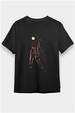 Bioshock James Baskılı Unisex Siyah Tişört - Tshirt