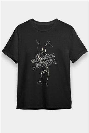 Bioshock James Baskılı Unisex Siyah Tişört - Tshirt