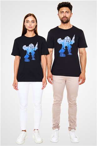 Bioshock James Baskılı Unisex Siyah Tişört - Tshirt
