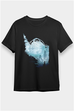 Bioshock James Baskılı Unisex Siyah Tişört - Tshirt