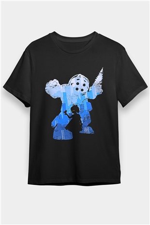 Bioshock James Baskılı Unisex Siyah Tişört - Tshirt