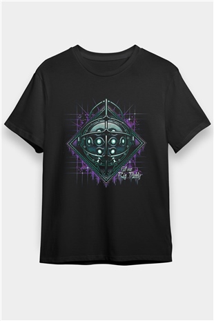 Bioshock James Baskılı Unisex Siyah Tişört - Tshirt