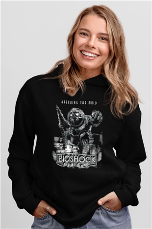 BioShock Siyah Unisex Hoodie