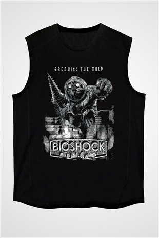 BioShock Siyah Unisex Kolsuz Tişört