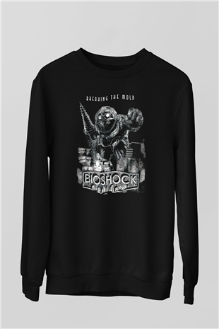 BioShock Siyah Unisex Sweatshirt