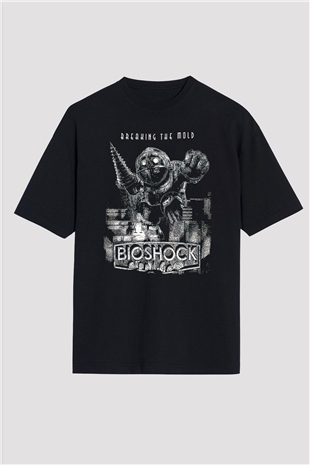 BioShock Siyah Oversize Tişört Oversize T-shirt