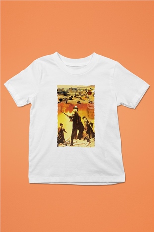 Bir Zamanlar Batıda (Once Upon a Time in the West) Baskılı Beyaz Çocuk Tişört