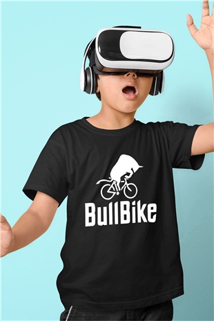 Bisiklet Siyah Unisex Çocuk Tişört