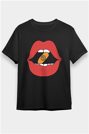 Bitcoin Baskılı Unisex Siyah Tişört - Tshirt