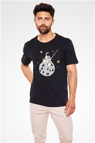 Bitcoin Baskılı Unisex Siyah Tişört - Tshirt