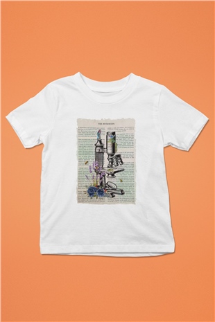 Biyolog Beyaz Unisex Çocuk Tişört