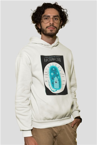 Biyolog Beyaz Unisex Hoodie