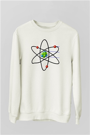 Biyolog Beyaz Unisex Sweatshirt