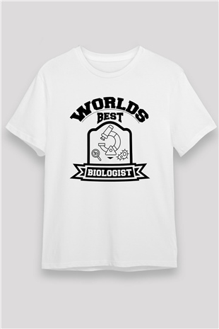 Biyolog Beyaz Unisex Tişört T-Shirt - TişörtFabrikası