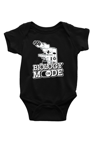 Biyolog Siyah Bebek Body - Zıbın