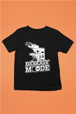Biyolog Siyah Unisex Çocuk Tişört