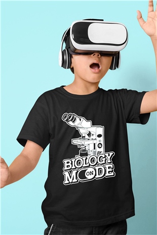 Biyolog Siyah Unisex Çocuk Tişört