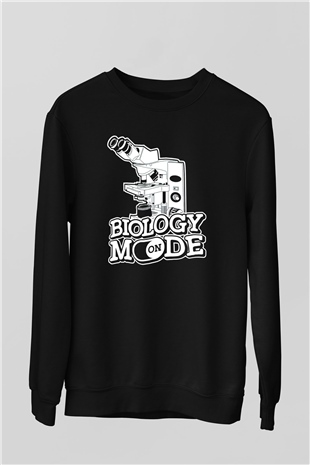Biyolog Siyah Unisex Sweatshirt