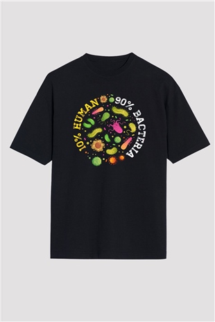 Biyolog Siyah Oversize Tişört Oversize T-shirt - TişörtFabrikası