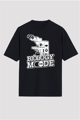 Biyolog Siyah Oversize Tişört Oversize T-shirt - TişörtFabrikası