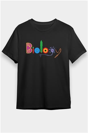 Biyolog Siyah Unisex Tişört T-Shirt - TişörtFabrikası