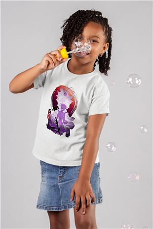Black Clover Baskılı Beyaz Unisex Beyaz Çocuk Tişört - Tshirt