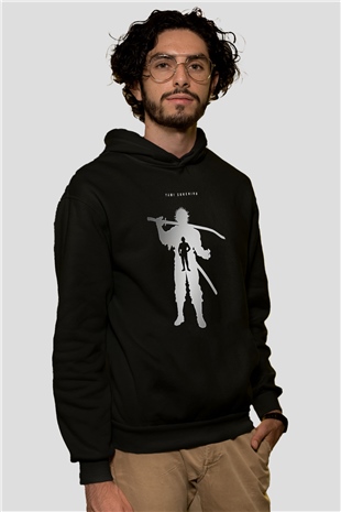 Black Clover Baskılı Unisex Siyah Hoodie