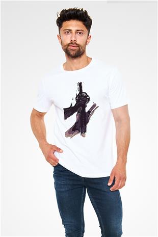 Black Clover Unisex Baskılı Beyaz Tişört - Tshirt