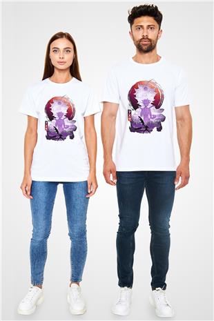 Black Clover Unisex Baskılı Beyaz Tişört - Tshirt