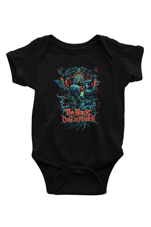 Black Dahlia Murder Baskılı Siyah Bebek Body - Zıbın