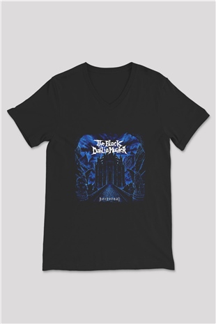 Black Dahlia Murder Baskılı Unisex Siyah V Yaka Tişört