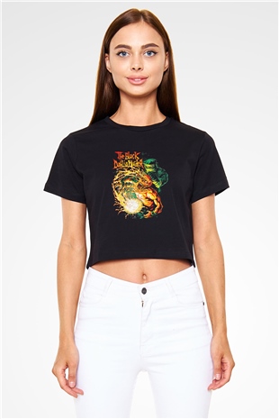 Black Dahlia Murder Siyah Crop Top Tişört