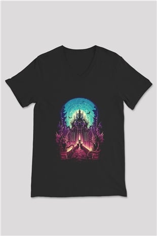 Black Dahlia Murder Siyah Unisex V Yaka Tişört T-Shirt