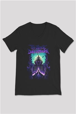 Black Dahlia Murder Siyah Unisex V Yaka Tişört T-Shirt