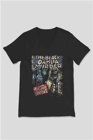 Black Dahlia Murder Siyah Unisex V Yaka Tişört
