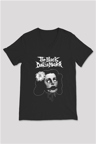 Black Dahlia Murder Siyah Unisex V Yaka Tişört