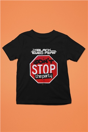 Black Eyed Peas Baskılı Siyah Unisex Çocuk Tişört